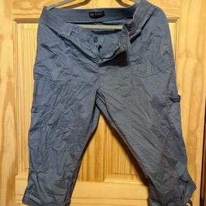 Womens Blue Capri Pants